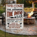 Drapeau personnalisé pour patio et arrière-cour : écoutez de la bonne musique