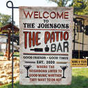 Drapeau personnalisé pour patio et arrière-cour : écoutez de la bonne musique