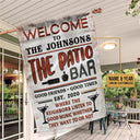 Drapeau personnalisé pour patio et arrière-cour : écoutez de la bonne musique