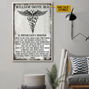 Personalized Physician Prayer Customized Poster