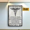 Personalized Physician Prayer Customized Poster
