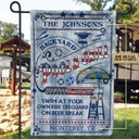 Personalized Pool Bar & Grill Stars & Stripes Custom Flag