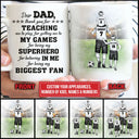 Personalized Soccer Dad And Child Thank You Custom Kid Custom Mug