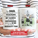 Personalized Soccer Dad And Child Thank You Custom Kid Custom Mug