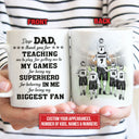 Personalized Soccer Dad And Child Thank You Custom Kid Custom Mug