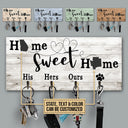Personalized Starter Home State Home Sweet Home Custom Wood Key Holder
