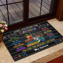 Personalized Teacher When You Enter This Classroom Custom Doormat, Classroom Decor