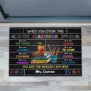 Personalized Teacher When You Enter This Classroom Custom Doormat, Classroom Decor