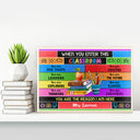 Affiche personnalisée « Enseignant, vous êtes la raison », décoration de salle de classe