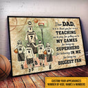 Personalized Basketball Dad And Child Custom Kid Thank You Custom Poster