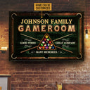Affiche personnalisée « Billard Game Room Good Times »