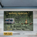 Personalized Camping Making Memories One Campsite Customized Doormat