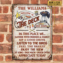 Personalized Deck Grilling Red Gather With Friends Custom Classic Metal Signs