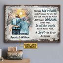 Personalized Family Old Couple I Cross My Heart Custom Poster