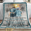 Personalized Family Old Couple When We Get Customized Fleece Blanket