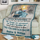 Personalized Family Old Couple When We Get Customized Fleece Blanket