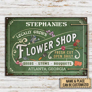 Fleuristerie personnalisée Magasin de fleurs Enseignes métalliques classiques personnalisées