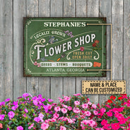 Fleuristerie personnalisée Magasin de fleurs Enseignes métalliques classiques personnalisées