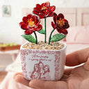 Gift For Bestie,Old Best friends,Love - Custom Photo Pencil Sketch A True Friendship Is A Journey Without An End - Personalized Glass Flower Plant Pot