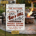 Personalized Grilling Proudly Serving You Bring Customized Flag
