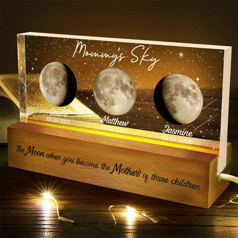 Moon Phase Custom Photo Mom Sky The Moon When You Became A Mother - Pe ...