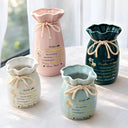 Icon,Gift For Daughter,Mom - Daughters (Adult),Grandma - Grandkids,Love - Gold Flower Infinity Watching You Be A Mom - Personalized Ribbon Tie Flower Vase