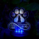 Memorial,Pet Lovers,Pet Mom,Pet Dad,Sad - Pet Forever In My Heart Always Loved - Personalized Solar Light