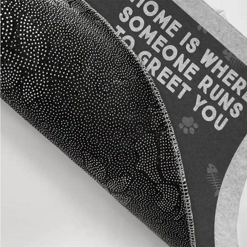 Pet Lovers,Pet Mom,Dog Lovers,Happy - Pet Lovers Where Someone Runs To Greet You - Personalized Doormat