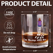 Pet Lovers, Pet Mom, Pet Dad, Memorial, Love - Pet Memorial I'm Always With You Never Walk Alone - Personalized Whiskey Glass