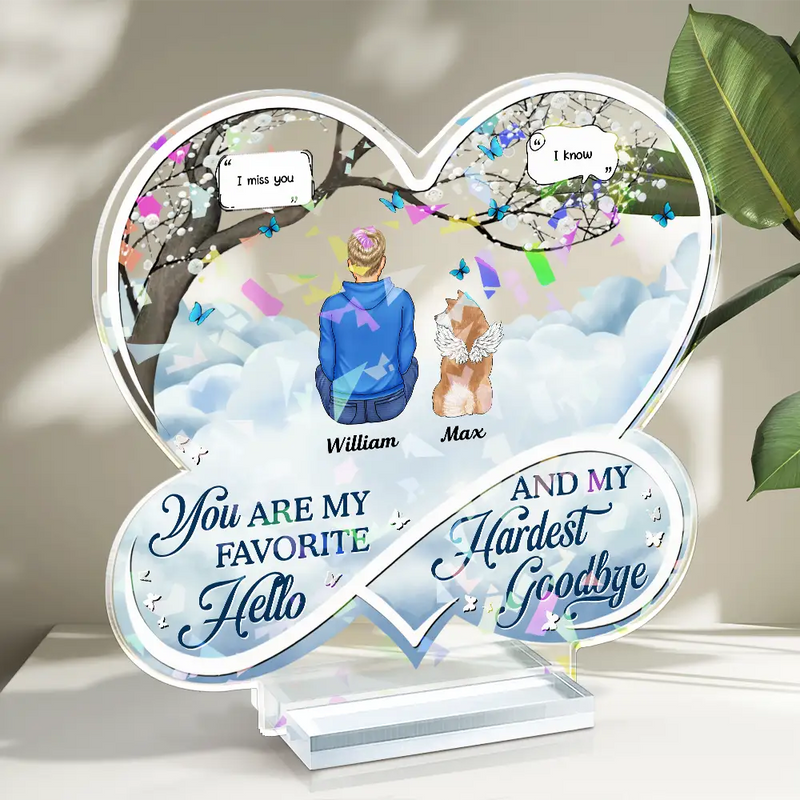 Dog Lovers,Dog Mom,Dog Dad,Memorial - Pet Memorial If Love Could Have Saved You - Personalized Holographic Acrylic Plaque
