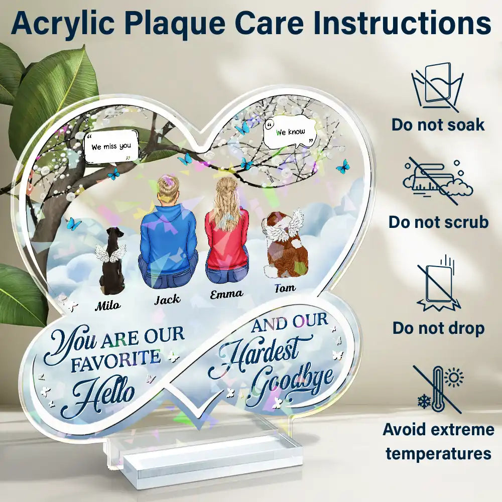 Dog Lovers,Dog Mom,Dog Dad,Memorial - Pet Memorial If Love Could Have Saved You - Personalized Holographic Acrylic Plaque
