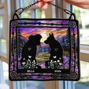 Memorial, Pet Lovers, Pet Mom, Pet Dad, Dog Lovers, Dog Mom, Dog Dad, Sad - Pet Memorial My Hardest Goodbye - Personalized Window Hanging Suncatcher Ornament