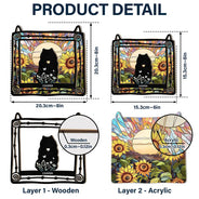 Memorial, Pet Lovers, Pet Mom, Pet Dad, Dog Lovers, Dog Mom, Dog Dad, Sad - Pet Memorial My Hardest Goodbye - Personalized Window Hanging Suncatcher Ornament