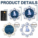 Pet Lovers,Love,Christmas,Memorial - Pet Memorial Toile De Jouy Dog Cat - Personalized 2-Layered Wooden Ornament