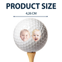 Gift For Husband,Parents,Gift For Yourself,Gift For Men,Gift For Grandpa,Gift For Father,French,Custom Photo,Happy,Sport Dad,Golf,Dad's Hobby,Grandpa's Hobby,Gift For Grandparents,Non-Eng,Photo,Humorous - Photo Personnalisable Meilleur Papa Au Par - Balle De Golf Personnalisée