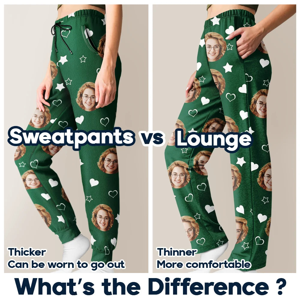 Gift For Couples,Gift For Husband,Gift For Wife,Gift For Boyfriend,Gift For Girlfriend,LGBT,Love,French - Photo Personnalisée J’aime Mon Amour - Pantalon De Pyjama Personnalisé