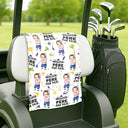 French,Gift For Father,Gift For Grandpa,Happy,Custom Photo,Non-Eng,Sport Dad - Photo Personnalisée Meilleur Papa Par Pair Petit Farceur - Serviette De Golf Personnalisée