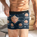 Gift For Husband,Gift For Boyfriend,Gift For Yourself,Gift For Men,LGBT,Funny,French - Photo Personnalisée Propriété De Mon Amour - Boxer Pour Homme Personnalisé