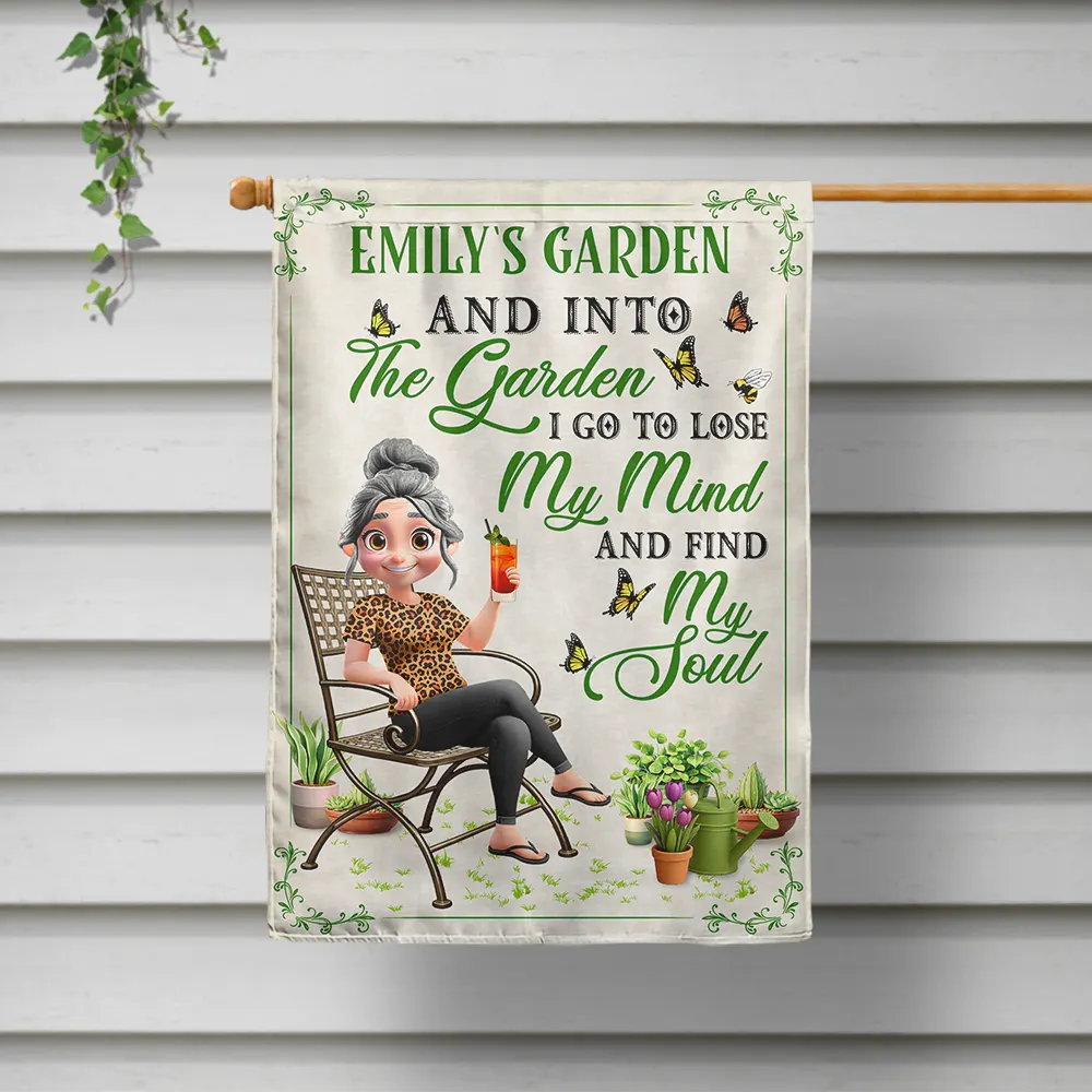 Gardening,Summer,Top Market,Gift For Yourself,Humorous,Vector - Plant Lady Lives Here - Personalized Flag