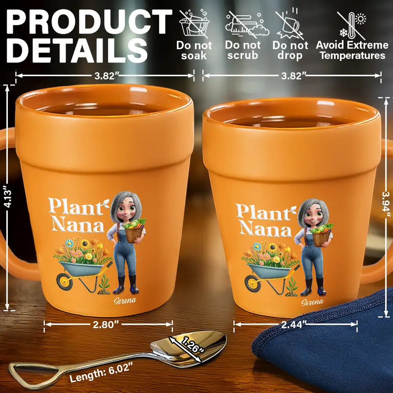 Plant Lady - Personalized Plant Pot Ceramic Mug