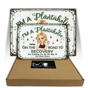 Gardening, Gift For Yourself, Gift For Women, Happy - Plantaholic On The Road To Recovery - Personalized Classic Metal Signs