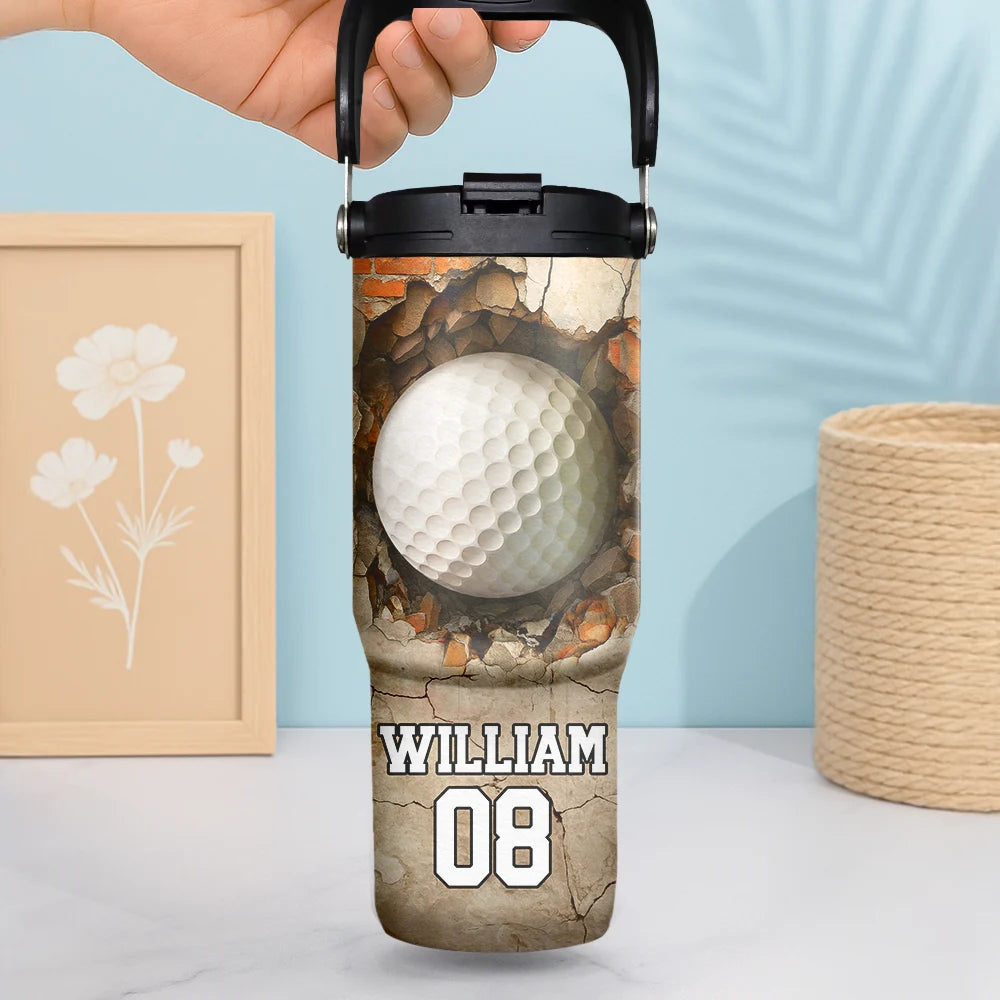 Gift For Kids, Gift For Grandkids, Happy - Play Hard Or Go Home Sport Kids - Personalized 30oz Tumbler With Handle