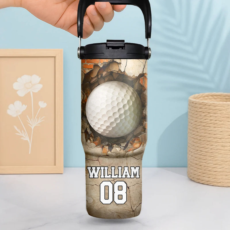 Gift For Kids, Gift For Grandkids, Happy - Play Hard Or Go Home Sport Kids - Personalized 30oz Tumbler With Handle