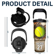 Gift For Kids, Gift For Grandkids, Happy - Play Hard Or Go Home Sport Kids - Personalized 30oz Tumbler With Handle