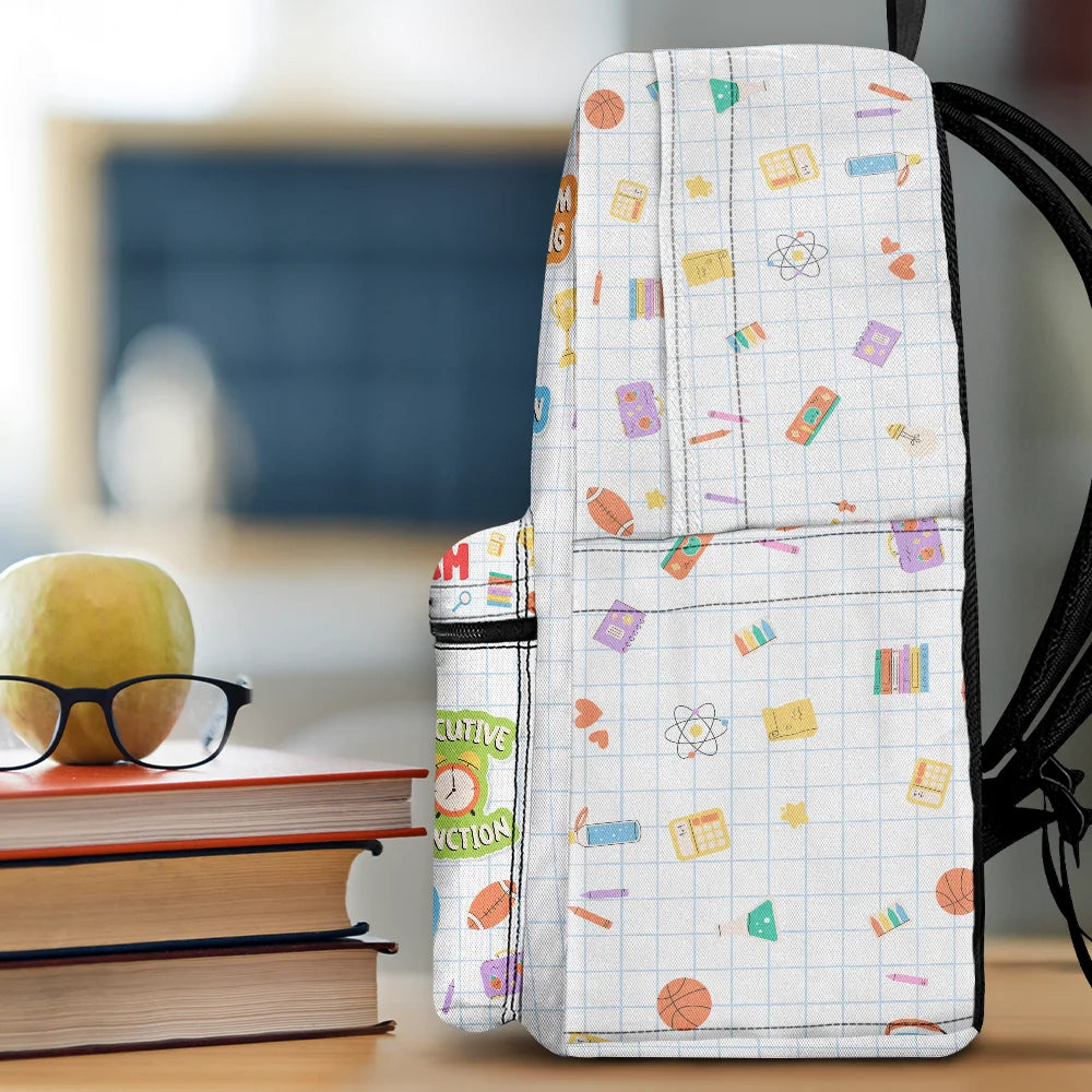 Gift For Kids, Back To School - Play Is Learning - Personalized Canvas Backpack