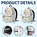 Gift For Kids, Back To School - Play Is Learning - Personalized Canvas Backpack