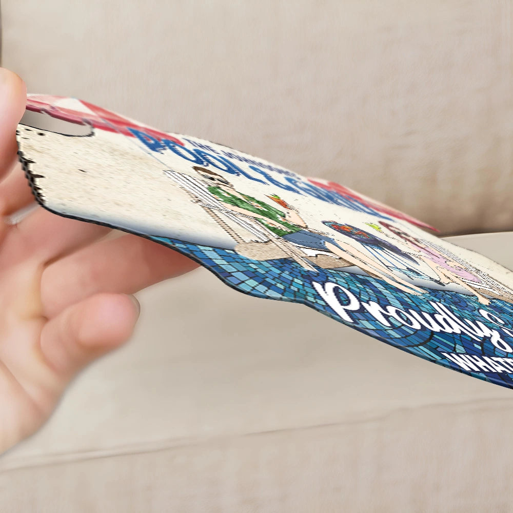 Gift For Couples, Gift For Husband, Gift For Wife, Gift For Boyfriend, Gift For Girlfriend, Poolside, Grilling, Summer, Happy - Poolside Bar And Grill - Personalized Custom Shaped Metal Sign