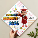 Gift For Kids,Gift For Grandkids,Grandpa - Grandkids,Grandma - Grandkids,Graduation,Happy - Preschool Kindergarten Graduation - Personalized Graduation Cap Topper