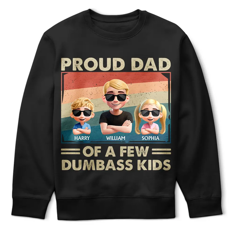 Funny,Gift For Husband,Gift For Father,Dad - Children - Proud Dad Of A Few Funny Kid - Personalized T Shirt