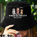 Dog Lovers, Dog Mom, Dog Dad, Pet Dad, Pet Mom, Pet Lovers, Love - Proud Dog Mom Dog Dad - Personalized Bucket Hat